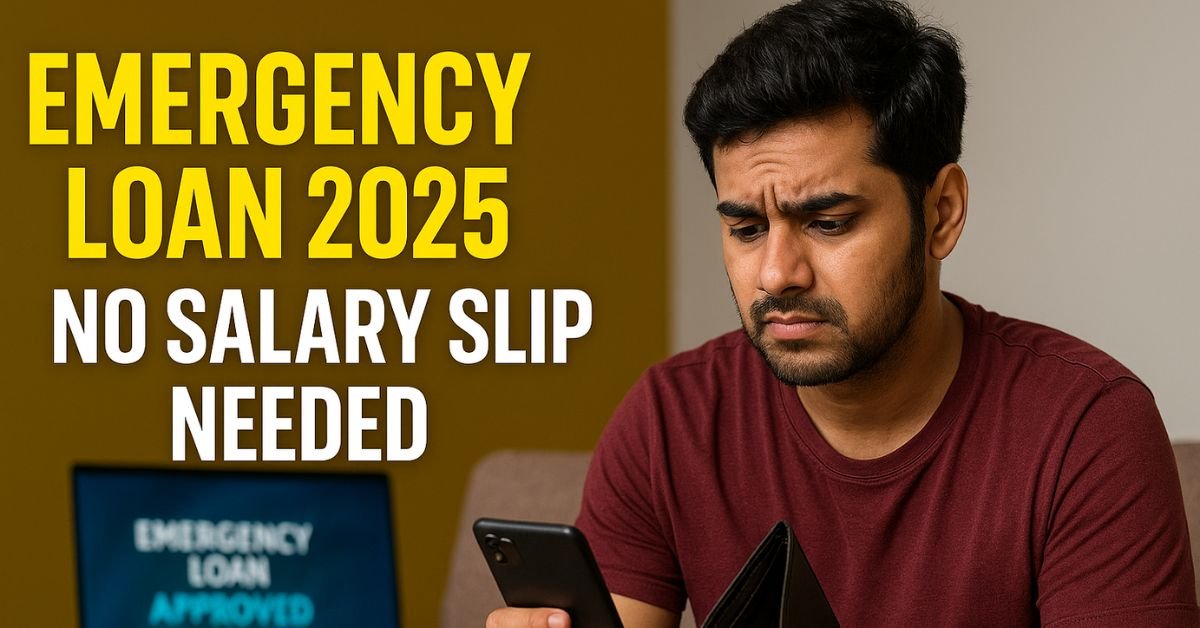 Emergency Loan Without Income Proof in India 2025 – Quick & Easy Approval