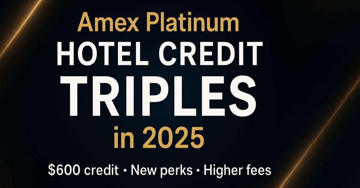 Amex Platinum Hotel Credit 2025 Update: $600 Perks & Fee Hike
