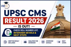 UPSC CMS Result 2026 Out for Written Exam 2923 Qualify for Interview