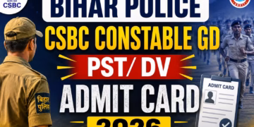Bihar Police CSBC Constable GD PST DV Admit Card 2026 Released