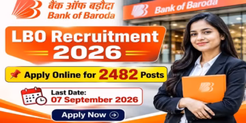Bank of Baroda LBO Recruitment 2026 Last Date Today for 2482 Posts