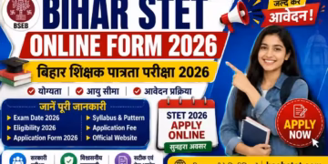 Bihar STET Online Form 2026 Last Date Extended to 15 September