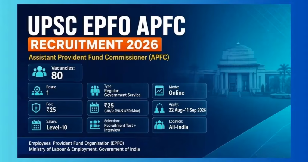 UPSC EPFO APFC Document Requirement